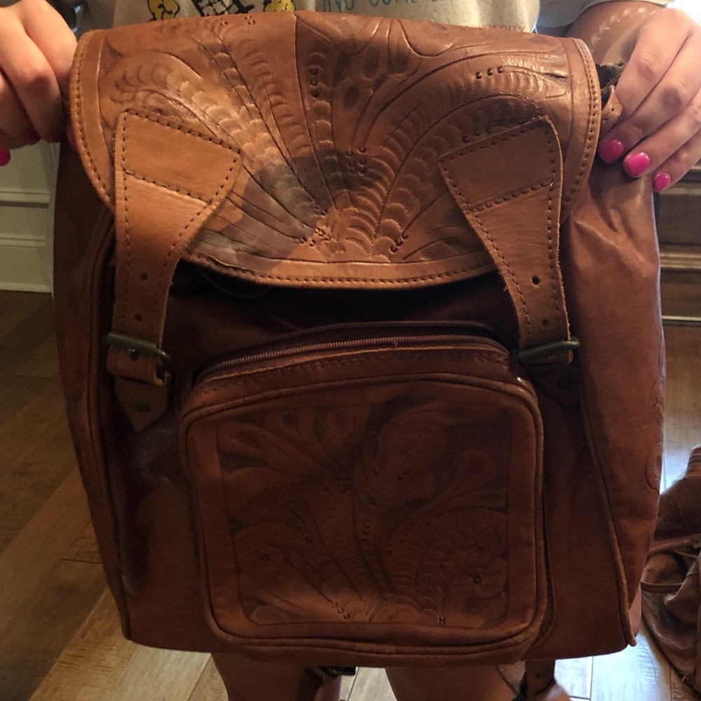Leaders in Leather backpack
